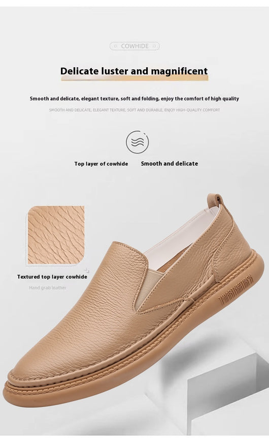 Zapatos Casuales de Cuero Genuino para Hombre - Primera Capa - Image 13