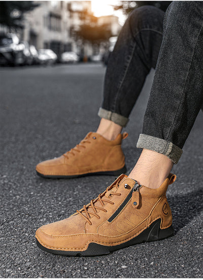 Zapatos Deportivos de Cuero para Hombre Talla Grande - Image 13