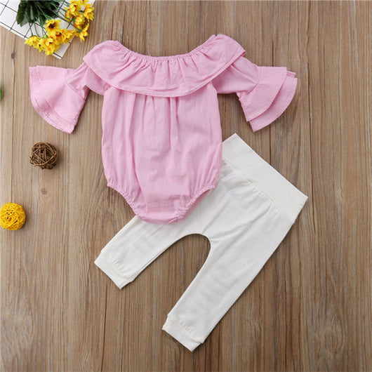 Traje dos piezas con pantalón acampanado rasgado y mangas voluminosas - Image 8