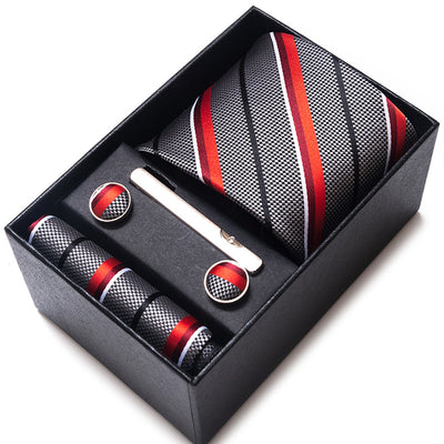 Corbata Jacquard Profesional Tejida en Trama para Negocios - Image 36