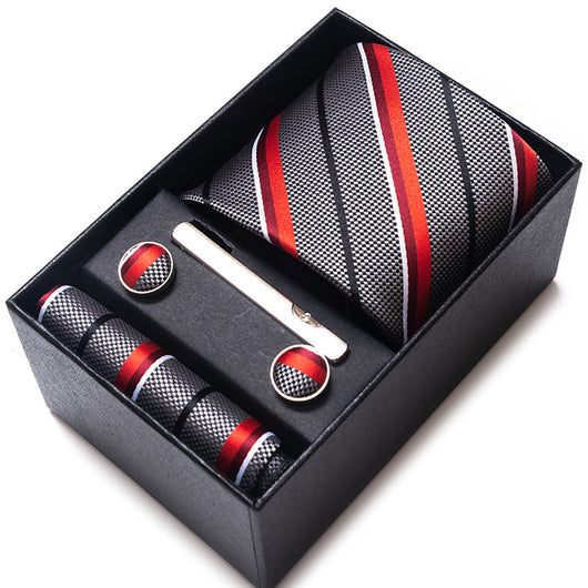 Corbata Jacquard Profesional Tejida en Trama para Negocios - Image 36