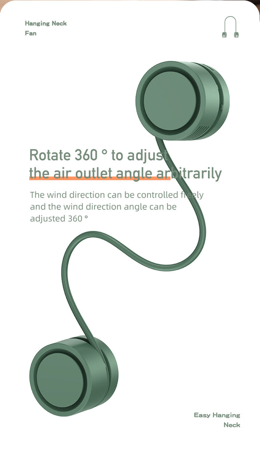 Ventilador Portátil de Cuello sin Aspas con USB y Aromaterapia - Image 8