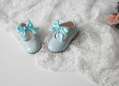 Zapatos de Tacón Bajo para Niñas con Moño - Cuero Elegante Primavera Otoño - Image 12