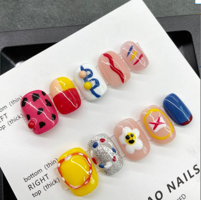 Uñas Postizas Removibles para Embarazadas