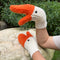 Guantes de Lana Tejida Cisne 3D con Protección Total para Invierno