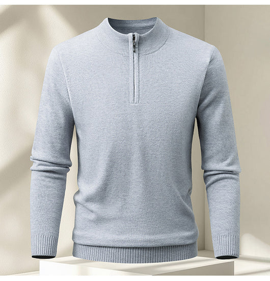 Suéter Pullover Tejido con Cierre Medio para Hombre - Image 18
