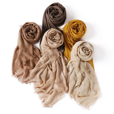 Pashmina Modal Fina Transpirable - Chal Ligero Monocromático para Mujer - Image 48