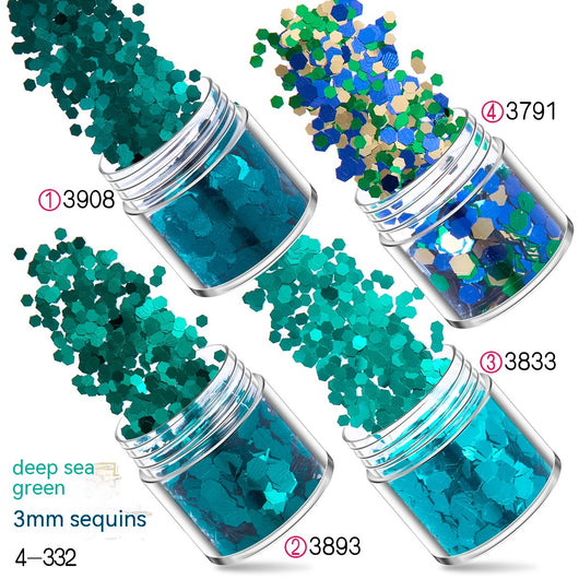 Set de Manicura con 12 Colores de Purpurina Degradada y Polvo Láser Holográfico - Image 10