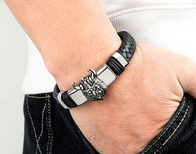 Pulsera Magnética de Cuero Genuino para Hombre - Acero Inoxidable Resistente - Image 19