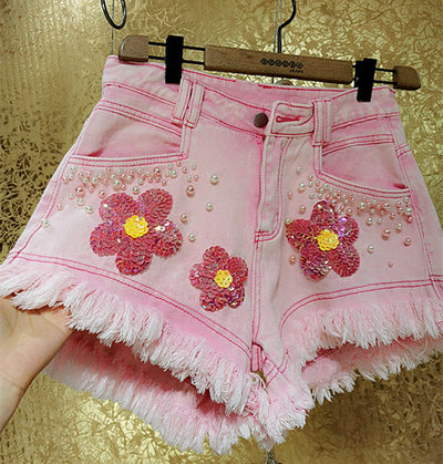 Shorts de Denim con Flecos Laterales para Mujer - Image 5