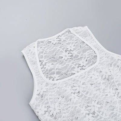 Top Encaje Espalda Descubierta con Tirantes Ajustables - Image 21