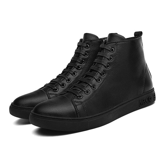 Tenis Altos Negros Talla Grande para Hombre - Image 22