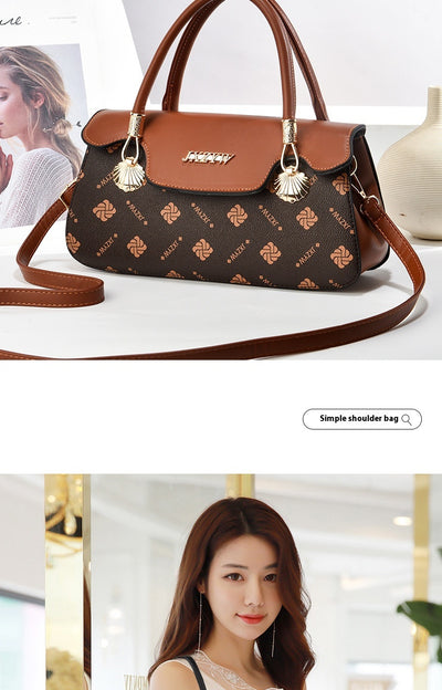 Bolso de Mano Vintage con Estampado de Letras - Bolsa Casual Crossbody para Mujer - Image 14
