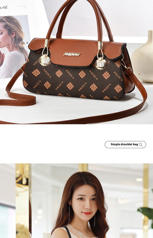 Bolso de Mano Vintage con Estampado de Letras - Bolsa Casual Crossbody para Mujer - Image 14