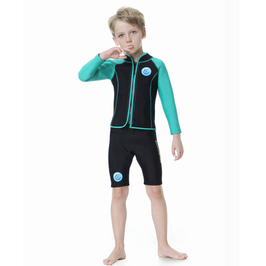 Traje de Buceo Infantil de Dos Piezas con Manga Larga - Image 51