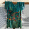 Camiseta de Algodón con Estampado Floral Vintage