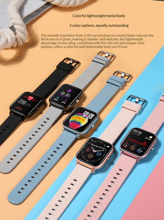 Pulsera Smartwatch Táctil con Monitor de Frecuencia Cardíaca y Presión Arterial - Image 12