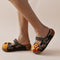 Women's Summer Flat Sandals with Thick Sole and Gradient Colors