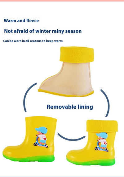 Botas de Lluvia Impermeables Desmontables para Niños con Suela Antideslizante - Image 22