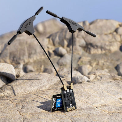Receptor ELRS Dual 24g Nueva Generación con Diversidad de Antenas y Alta Frecuencia de Refresco