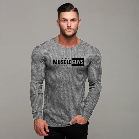 Camiseta Slim Fit Tejida Cuello Redondo para Hombre - Image 13