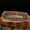 Pulsera de Plata 925 con Diseño Tejido de Líneas Cruzadas