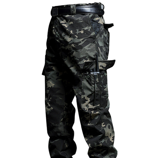 Pantalones Tácticos Multibolsillos Holgados de Trabajo Resistente - Image 5