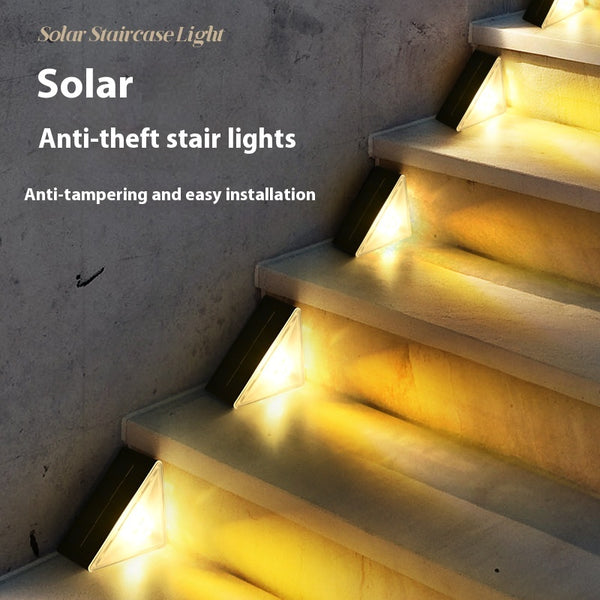 Lámpara Solar para Escaleras Exterior Resistente al Agua