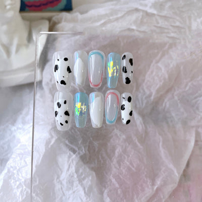 Parches de Uñas Estampado Vaca Verano - Decoración Nail Art - Image 2