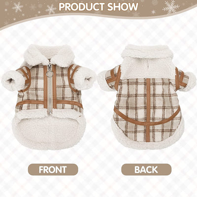 Abrigo Cuadrille para Mascotas - Invierno Cálido con Forro de Lana - Image 17