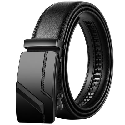 Cinturón de Cuero para Hombre con Hebilla Automática Estilo Coreano - Image 11
