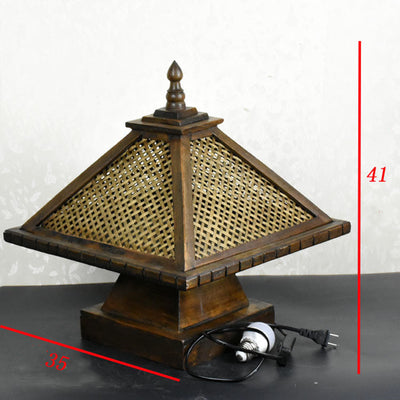 Lámpara de Mesa Retro Bambú para Mesita de Noche - Image 18