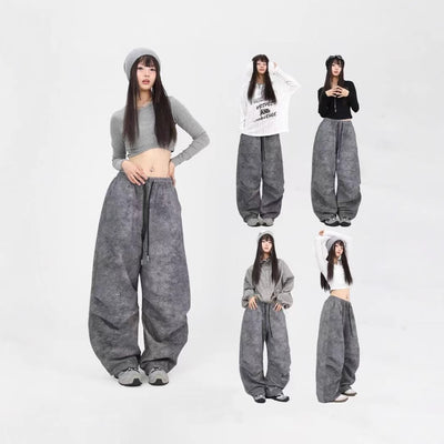 Overoles Retro Gris Carbón para Mujer - Image 2