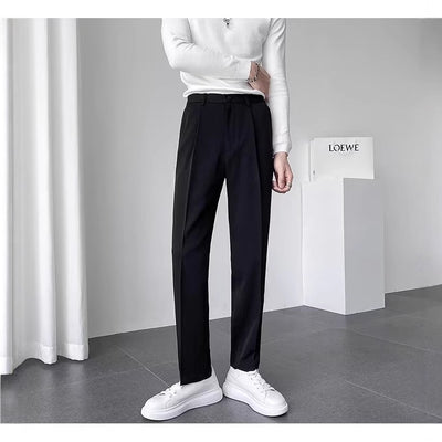 Pantalones de Vestir Casual Rectos para Hombre - Versátiles y Elegantes - Image 4