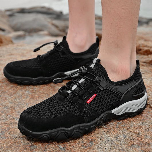 Zapatos de Cuero Transpirables para Hombre - Calzado Deportivo Outdoor de Suela Blanda Antideslizante - Image 2