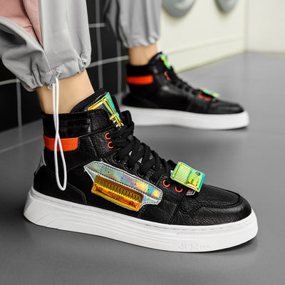 Zapatillas Altas Blancas Personalizables - Estilo Urbano Versátil - Image 9