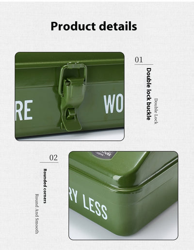 Caja de Herramientas para Camping Outdoor con Compartimentos y Stickers - Image 36