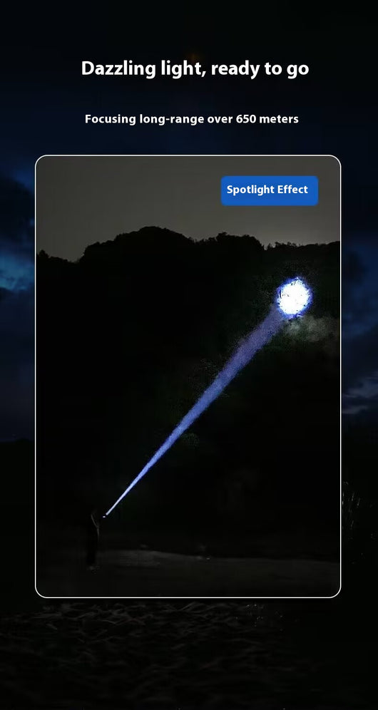 Linterna LED Láser Blanca con Luces Multicolor - Image 13