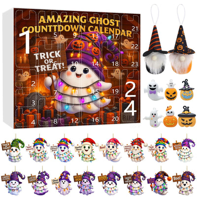 Adorno Navideño Muñeca Fantasma Calabaza en Caja Sorpresa - Image 6