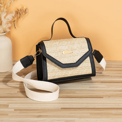 Bolsa Crossbody Cuadrada Pequeña con Lentejuelas Tejidas - Image 8