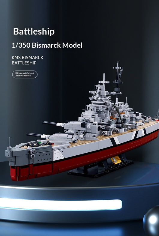 Portaaviones Acorazado Bismarck - Juguete Educativo de Ensamblaje Infantil - Image 9