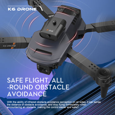 Dron 4K con Evasión de Obstáculos y Control Remoto Profesional - Image 2