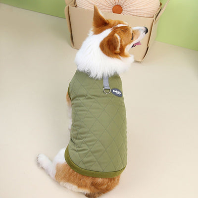 Abrigo Acolchado para Corgi Otoño Invierno con Diseño de Diamantes - Image 8