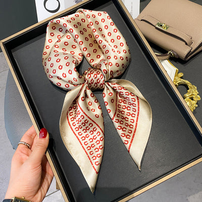 Pañuelo de Seda Estampado Vintage para Mujer - Image 12