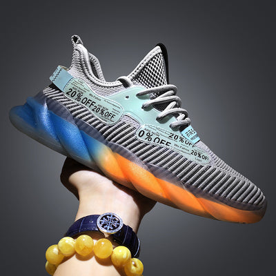 Tenis Coreanos Tejidos Voladores con Suela Transparente - Sneakers Trendy para Hombre - Image 3