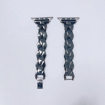 Correa Metálica de Acero Inoxidable con Eslabones de Diamante - Image 15