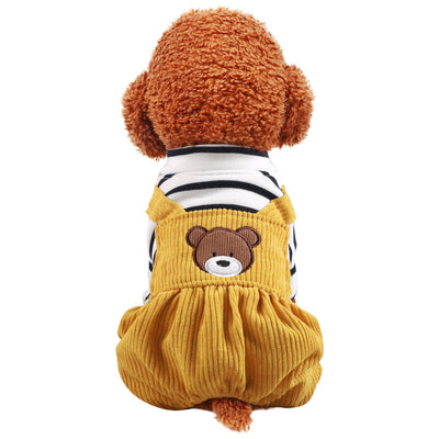 Pijama Térmico para Perros Pequeños - Mono Osito con Forro Polar - Image 4