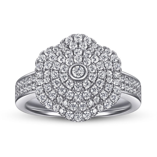 Anillo de Plata 925 con Circones Incrustados - Diseño Exagerado - Image 2