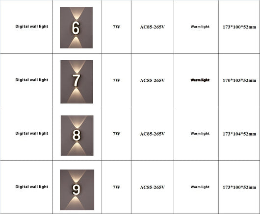 Lámpara de Pared LED Nórdica Minimalista con Display Digital - Image 18