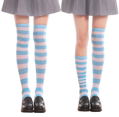 Calcetines Rayas Hot Girl Estilo Y2K Harajuku Streetwear Pierna Fina - Image 8